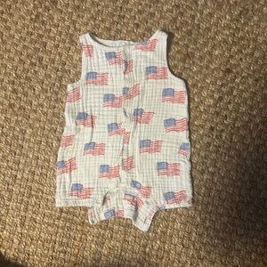 Angel Dear Muslin Flag Romper